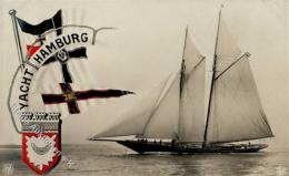 Marine - Galerie Yacht Hamburg Foto AK I-II - Weltkrieg 1914-18