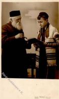 Judaika Rabbiner Schüler Foto AK I-II Judaisme - Judaika
