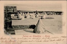 Judaika Jüdischer Friedhof Tunis Ansichtskarte I-II (Marke Entfernt) Judaisme - Judaika