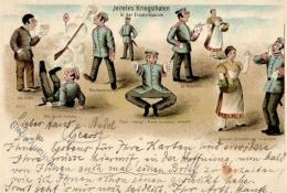 Judaika Jeiteles Kriegsthaten Humor 1899 I-II (fleckig, Bug) Judaisme - Judaika