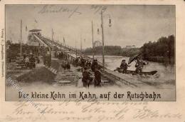 Judaika Humor Der Kleine Kohn Im Kahn Auf Der Rutschbahn 1902 I-II Judaisme - Judaika