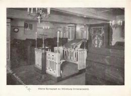 Synagoge WÜRZBURG - Innenansicht Der Kleinen Synagoge Zu Würzburg I-II Synagogue - Judaika