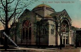 Synagoge Indianapolis USA 1913 Ansichtskarte I-II (Ecke Abgestossen) Synagogue - Judaika