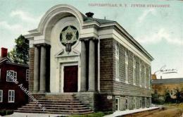 Synagoge Gloversville USA 1910 Ansichtskarte I-II (Ecke Abgestossen) Synagogue - Judaika