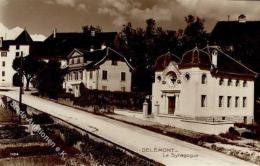 Synagoge DELEMONT,Schweiz - Marke Entfernt (dünne Stelle) Synagogue - Judaika