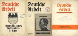 Buch WK II 7 Hefte Deutsche Arbeit Die Volkspolitische Monatsschrift Hrsg. Volksbund Für Das Deutschtum Im Ausland - Weltkrieg 1939-45