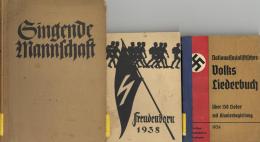 Buch WK II 2 NS Liederbücher 1 Jahrbuch Freudenborn 1938 II (altersbedingete Gebrauchsspuren) - Weltkrieg 1939-45