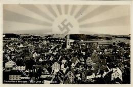 Aufgehende Sonne WK II - Heilgruß Aus BIBERACH - Deutschland Erwache! I-II - Weltkrieg 1939-45