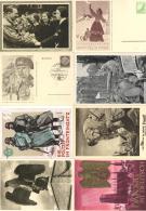 WK II Propaganda SS Und Ganzsachen Partie Mit Circa 110 Ansichtskarten I-II - War 1939-45
