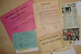 WK II Nachlass Div. Belege, Propaganda Und Kriesberichte Usw. II - Weltkrieg 1939-45