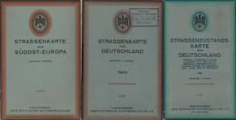 WK II Lot Mit 3 ADAC Straßenkarten Und 1 Bezirkskarte Waldmünchen Der Sparkasse II - Weltkrieg 1939-45
