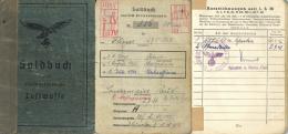 WK II Dokumente Soldbuch Mit Eintragung Kriegsverdienstkreuz U. Ostmedaille II - Weltkrieg 1939-45