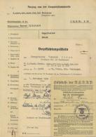 WK II Dokumente Kleines Lot Mit 5 Dokumenten Mit Eintrag Ostmedaille U. Westwallehrenzeichen Dabei Kl. Album Mit 26 Foto - Weltkrieg 1939-45