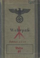 WK II Dokumente - WAFFEN-SS WEHRPASS (Lichtbild Rausgerissen!), SS-Panzer-Gren. BRÜNN, Eintrag Gefallen 3.9.44,Russ - Weltkrieg 1939-45