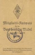 WK II Dokumente - BDM-Ausweis Mit Lichtbild, 1935-37 I-II - Weltkrieg 1939-45