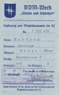 WK II Dokumente - BDM-Ausweis - BDM-Werk Glaube Und Schönheit, 1941 I - Weltkrieg 1939-45