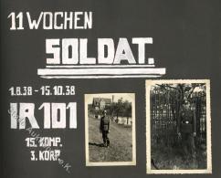 WK II Album Mit Circa 130 Fotos Soldaten Und Privat Und Urkunde I-II - Weltkrieg 1939-45