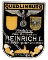 Vignette WK II Quedlinburg Staatsfeier Zum Gedenken Heinrich I. I-II - Oorlog 1939-45