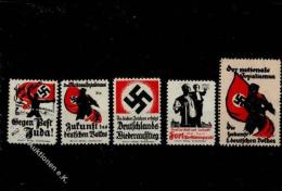 Vignette WK II Lot Mit 5 Vignetten I-II - Weltkrieg 1939-45