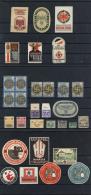 Vignette WK II Lot Mit 31 Stück Auf Steckkarten I-II - Weltkrieg 1939-45