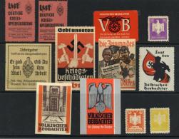 Vignette WK II Lot Mit 12 Stück Auf Steckkarte I-II - Weltkrieg 1939-45