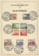 WHW Propaganda Philatelie Tag Der Briefmarke 9 Marken Mit Stempel Hamburg Sonderschau Des Hamburg-Altonaer Vereins F&uum - Guerra 1939-45