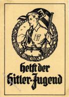 HITLERJUGEND WK II - HJ - Oberbann SÜD-THÜRINGEN Helft Der Hitler-Jugend" 1934 I-II" - Guerra 1939-45