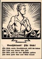 HITLERJUGEND WK II - DEUTSCHLAND! Für Dich! - Opferkarte Des NS-Schülerbundes I - Guerre 1939-45