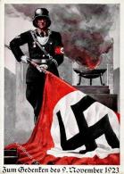 SS Propaganda WK II Zum Gedenken Des 9. Novermber 1923 Sign. Friedmann, Hans Künstler-Karte I-II - Guerra 1939-45
