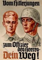 Vom HITLERJUNGEN Zum OFFIZIER Des HEERES - WK II Prop-Ak. Sign. WILLRICH 1943 I - Oorlog 1939-45