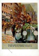 Hitler WK II Vorbeimarsch SS Und SA Nürnberg (8500) Marktplatz Künstler-Karte I-II - Weltkrieg 1939-45