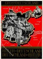 HITLER WK II - GROSSDEUTSCHLAND 1939 - Als R-Karte Mit S-o I-II - Weltkrieg 1939-45