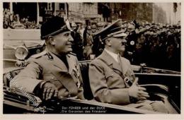 Hitler Und Mussolini WK II PH M 7 Foto-Karte I-II - Weltkrieg 1939-45