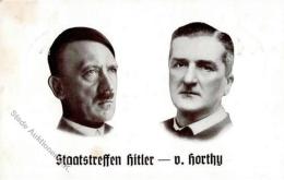 Hitler Und Horthy WK II Staatstreffen I-II (fleckig) - Weltkrieg 1939-45