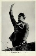 Mussolini WK II  Foto AK I-II (fleckig) - Guerra 1939-45