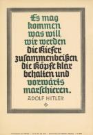 Propaganda WK II Wochenspruch Plakat 24 X 35 Cm I-II (Stauchung) - Weltkrieg 1939-45