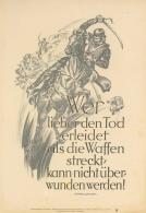 Propaganda WK II Wochenspruch Plakat 24 X 35 Cm  II (kleiner Einriss) - Weltkrieg 1939-45