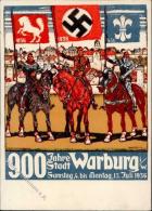 Propaganda WK II Warburg (3530) 900 Jahre Statdt 1936 Künstler-Karte I-II - Weltkrieg 1939-45