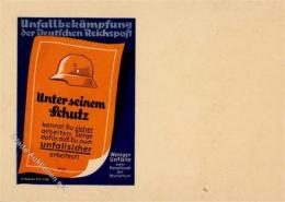 Propaganda WK II Unfallbekämpfung Der Deutschen Reichspost Künstlerkarte I- - Weltkrieg 1939-45