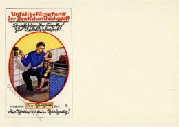 Propaganda WK II Unfallbekämpfung Der Deutschen Reichspost Künstlerkarte I- - Weltkrieg 1939-45