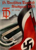 Propaganda WK II Stuttgart (7000) 15. Deutsches Turnfest Sign. Jacobs Künstler-Karte I-II - Weltkrieg 1939-45
