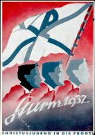 Propaganda WK II Sturm 1932 Christusjugend In Die Front Sign. Sollner, Kamin I-II - Weltkrieg 1939-45