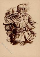 Propaganda WK II Sign. Kretschmann, Ernst Soldat Künstlerkarte I- - Weltkrieg 1939-45