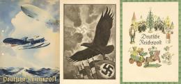 Propaganda WK II Schmucktelegramm Lot Mit 4 Stück II (1x Gelocht) - Weltkrieg 1939-45