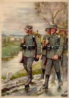 Propaganda WK II Infanterie Auf Dem Marsch  Künstlerkarte I-II - Weltkrieg 1939-45