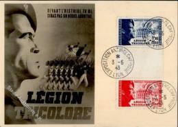 Propaganda WK II FRANKREICH - LEGION TRICOLORE - MAXIMUMKARTE 1943 I - Guerre 1939-45