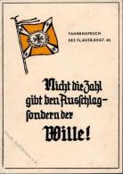 WK II Fahnen Und Standarten Karte Fl. Ausb. Regt. 43 I-II - Weltkrieg 1939-45