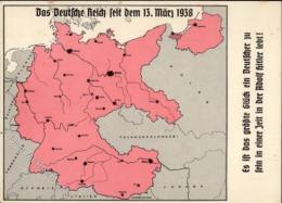 NS-LANDKARTE WK II - Das Deutsche Reich Seit Dem 13.März 1938 I-II - Weltkrieg 1939-45