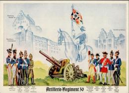 Regiment Nr. 30 Artillerie Rgmt. WK II Künstlerkarte I-II - Regimientos
