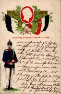 Regiment Infanterie Regt. Graf Donhoff (7. Ostpr.) Nr. 44 Goldap 1908 Präge-Karte I-II - Régiments